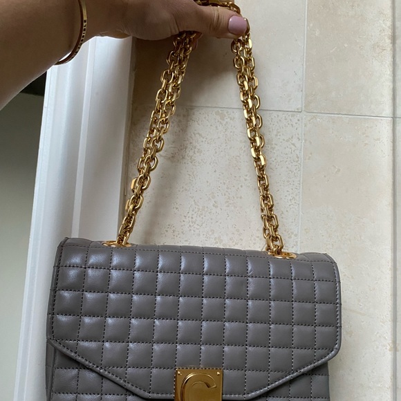 Celine C Bag Quilted Calfskin in ‘Pebble’ - Picture 2 of 14